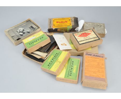 Glass Plate Negatives, various sizes, including advertising copy, architectural, portraits, street poster advertising hoardin