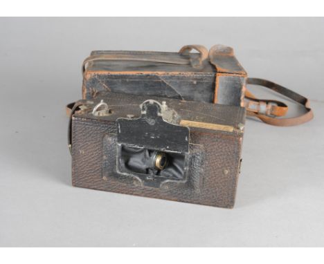 A No 1 Panoram-Kodak Roll Film Panoramic Camera, original model, serial no 1490, not working, condition F, age-related wear, 