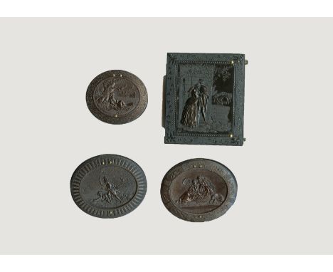 Union Cases, 1-175, Common, G, one flake, Littlefield, Parsons & Co, Children at the Fence, late 1850s, 54mm x 48mm, Tintype,