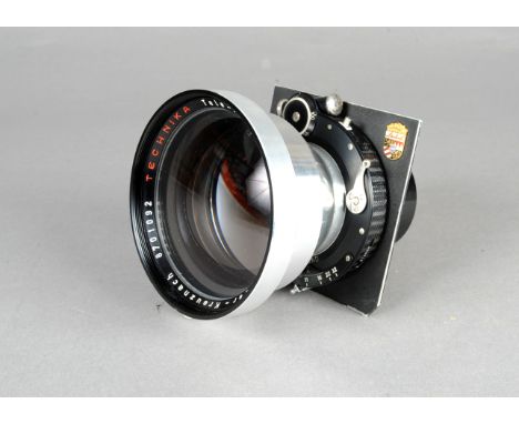 A Schneider-Kreuznach 360mm f/5.5 Tele-Arton Technika Lens, serial no 8701093, with Deckel Compound shutter, shutter working,