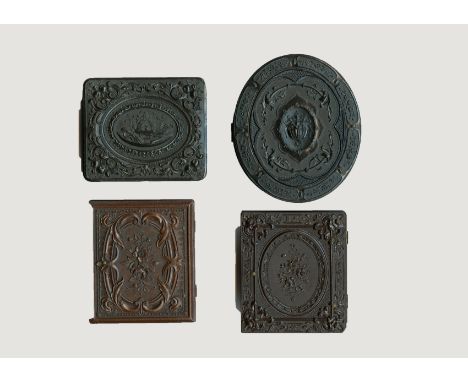 Union Cases, 1-148R, Scarce, F-G, Littlefield Parsons & Co, Beehive, Corn, & Farm Implements, circa 1860, 76mm x 65mm, Ambrot