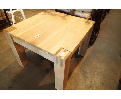 Modern heavy square lamp table, 61 x 61 x 45 cm H. Not available for in-house P&amp;P, contact Paul O'Hea at Mailboxes on 019