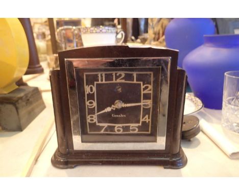 Vintage Genalex Bakelite electric clock. Not available for in-house P&amp;P, contact Paul O'Hea at Mailboxes on 01925 659133 