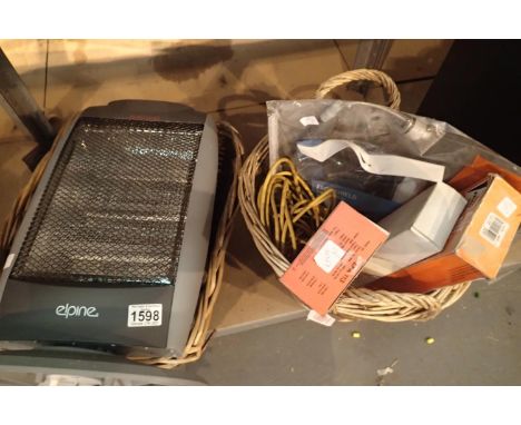 Two log baskets, a new halogen heater, a Ford Capri clutch, etc. Not available for in-house P&P, contact Paul O'Hea at Mailbo