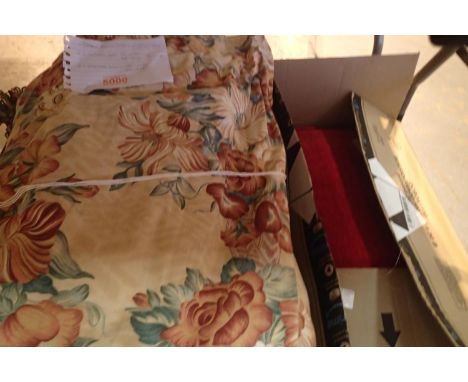 Two boxes of curtains. Not available for in-house P&amp;P, contact Paul O'Hea at Mailboxes on 01925 659133 