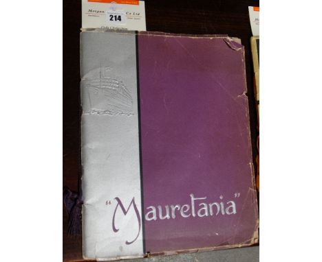 A Rare Mauretania 1938 Launch Ceremony Commemorative Programme