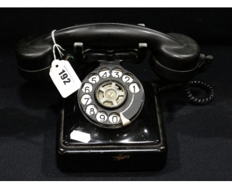 A Vintage Black Finish Dial Telephone