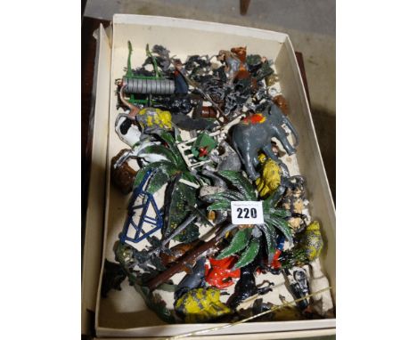 A Collection Of Vintage Lead Farm &amp; Zoo Animals
