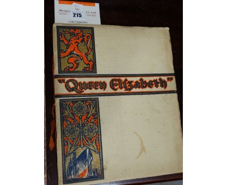 A Rare Cunard White Star Line Queen Elisabeth Launch Ceremony Commemorative Programme From 1938
