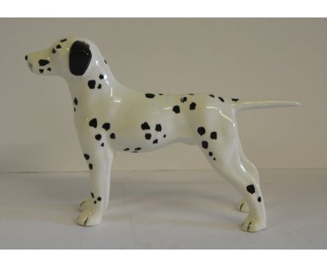 A Midwinter porcelain figure of a standing Dalmation dog, 11cms high