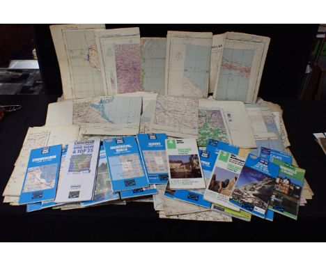 A COLLECTION OF WWII AND POST-WAR AIR/ARMY MAPS 