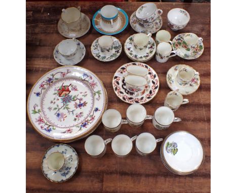 A COLLECTION OF ROYAL WORCESTER PORCELAIN mostly tablewares, including a flower coffee set, and other items, including a Bell