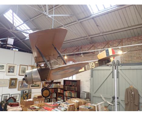 SOPWITH 1 1/2 STRUTTER BIPLANE Hand -built flying model of this famous WW1 two-seater fighter and bomber, complete with engin