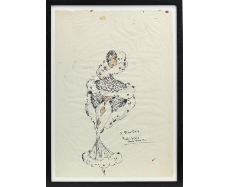 * SIR JOHN ROPER (BRITISH 1913-1977), ORIGINAL THEATRE DESIGNS, SHOW GIRL, NEW YORK CITY mixed media, signed and inscribed 61
