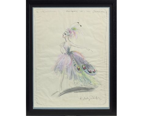 * RICHARD BERKELEY SUTCLIFFE (BRITISH 1918-1979), THEATRE DESIGNS FOR CINDERELLA mixed media, signed 51cm x 38cm Framed and u