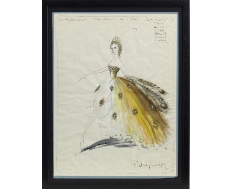 * RICHARD BERKELEY SUTCLIFFE (BRITISH 1918-1979), THEATRE DESIGNS FOR CINDERELLA mixed media, signed 51cm x 38cm Framed and u