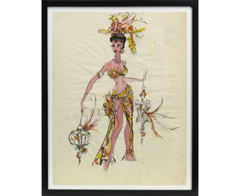 * SIR JOHN ROPER (BRITISH 1913-1977), ORIGINAL THEATRE DESIGNS. FLAMENCO DANCER mixed media, signed, dated 26-3-1969, and ins