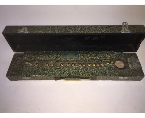 A 'Mamola' table top banjoDimensions:-60cm x 13cm x 10cm