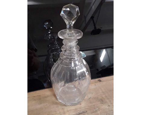 A Boer war decanter, 96th regiment. 