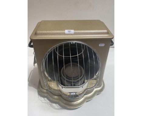 Vintage the Paul Warma Art Deco paraffin space heater and brass companion set. 