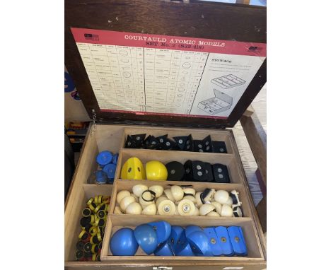 A vintage boxed Courtard atomic model kit 