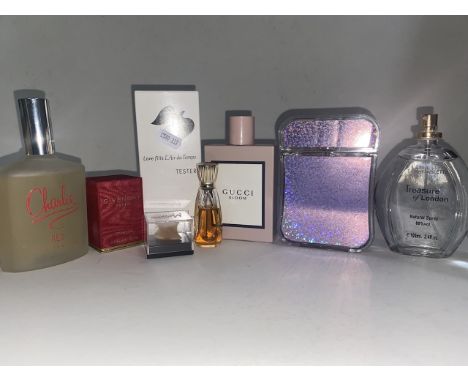 9 vintage perfumes inc Givenchy, Nina Ricci, etc.Condition:- Most bottles appear to be full with 2 being about 80/90% full