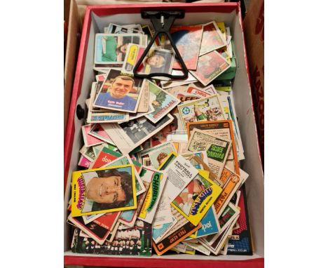 A box of vintage A&BC football cards plus othersInhouse P&P £12+VAT within UK