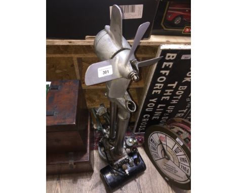 A vintage British Seagull outboard motor 