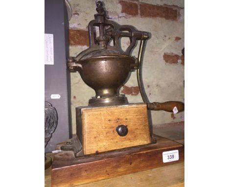 A vintage Peugeot Freres Brevets S.G.D.G coffee grinder 