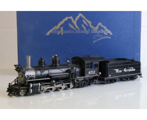 Boxed Mountain Model Imports (Korea) ON3Scale K-27 2-8-2 Factory Painted Road #452 D &amp; RGW locomotive &amp; tender, compl