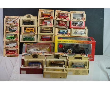 33 x Boxed diecast models to include 25 x Lledo, 6 x 1:76 scale Atlas Editions to include Southdown Bristol Lodekka FS, Walla