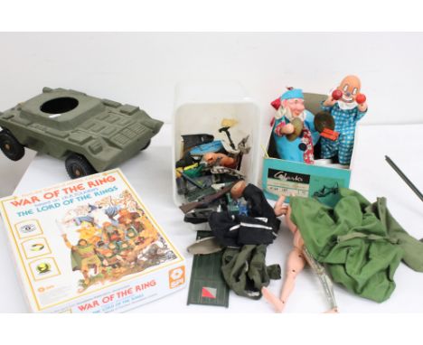 Collection of Circa 60's-80's toys and diecast models to include SPI War of the Ring board game, Corgi, Matchbox, Kenner Six 