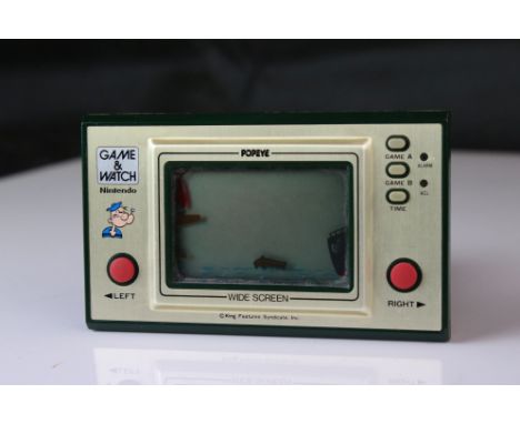 Nintendo Game &amp; Watch Popeye handheld console, no batteries, appearing vg 