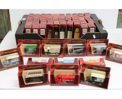 47 x Boxed Matchbox Models of Yesteryear diecast models to include 4 x Y-13 1912 Model T Ford Tanker, Y-5 1930 Leyland Titan 