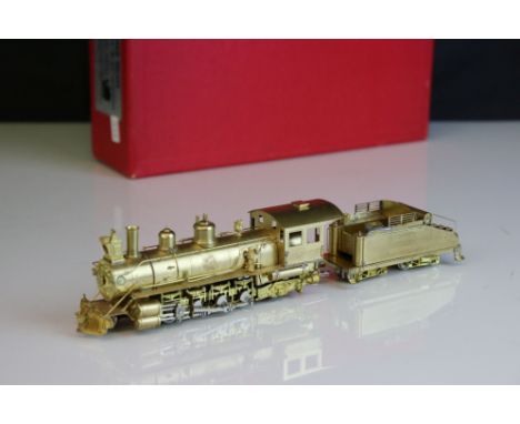 Boxed Westside Model Company HO gauge D&amp;RGW Mikado Class K-27 Compound brass locomotive &amp; tender, Nakamura Seimitsu C