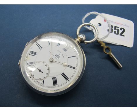 H Samuel Manchester; A Continental Cased Openface Pocketwatch, the signed dial with black Roman numerals and seconds subsidia