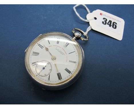 J.G. Graves Sheffield The Express English Lever; A Hallmarked Silver Cased Openface Pocketwatch, the signed dial with black R