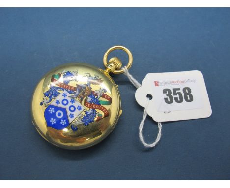 Hunt & Roskell London; An 18ct Gold Cased Repeater Hunter Pocketwatch, the signed white dial with black Roman numerals and se