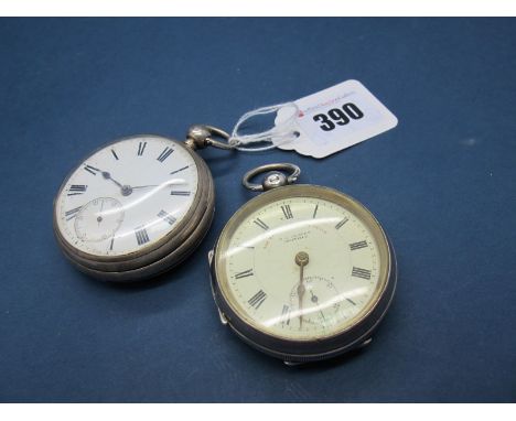 The Express English Lever J.G. Graves Sheffield; A Hallmarked Silver Cased Openface Pocketwatch, the signed dial with black R