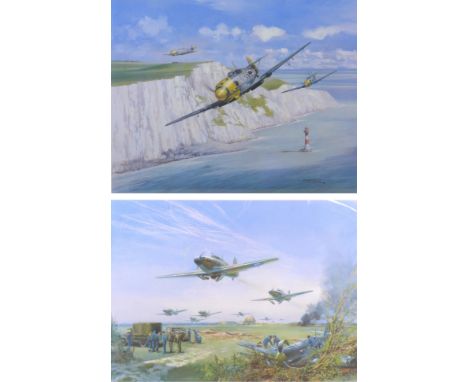 After Michael Turner (British, b. 1934): two limited edition WWII aviation prints, comprising 'Adlertag 15 August 1940', sign