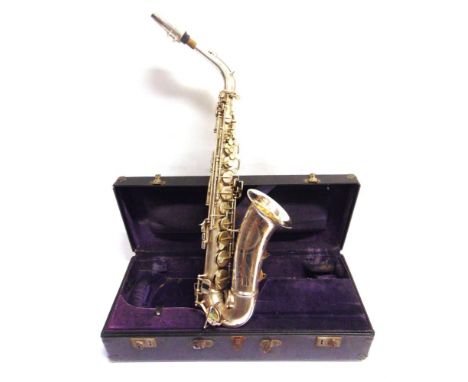 A BOOSEY & HAWKES '32' SAXOPHONE cased. Condition Report : Case lacking carrying handle. Condition reports are offered as a g