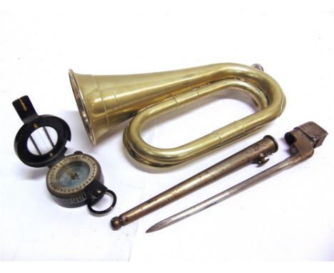 MILITARIA - A SECOND WORLD WAR BRITISH MK III PRISMATIC COMPASS, 1943  serial no. B262657, by T.G. Co. Ltd [The Gramophone Co