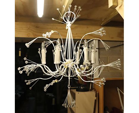 A Splashing Water 37 chandelier designed by Tony Duquette for Remains Lighting, approx 95cms drop by 92cms width.Condition Re