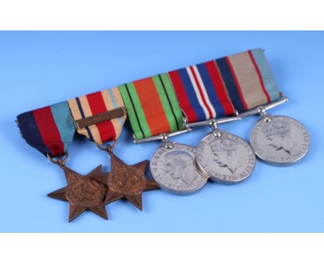 A WWII medal group to include a 1939-45 Star, the Africa Star with North Africa bar and an Australian Service medal to '8393 
