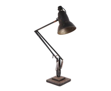 A Herbert Terry Anglepoise lamp with two step square base.