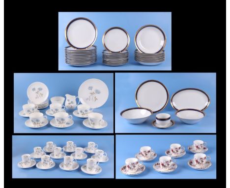 A Wedgwood Ice Rose pattern tea and coffee service; together with other table wares.