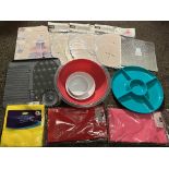 Domestic Homeware - Table Cloths, Absorbent Cloths, Mixing Bowls, Cake Stands & Baking Trays