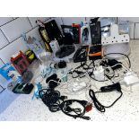 Domestic Electrical items - Lose USB Cables, CD Player, Camera, Clock, Memory Card, Black Oral-B...