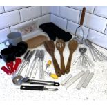 New Domestic Homeware - Cutlery, Ice Cream Scoop, Mug, Oven Glove, Masher, Pealer and Corn Pins e...