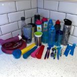 Large Selection of Drinks Containers, Childrens Utensils, Plates & Ice Lolly Makers